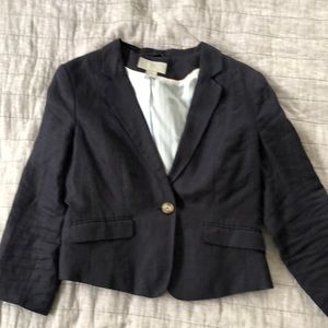 Linen blazer- navy